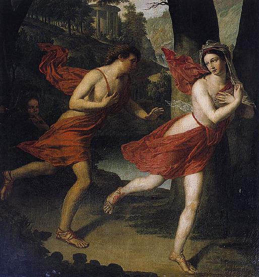Robert Lefere Pauline as Daphne Fleeing from Apollo oil painting picture